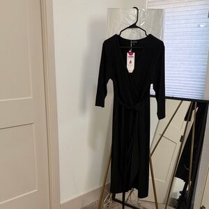 Chic Black Long Sleeve Dress